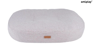 AMIPLAY-  Materac owalny Montana - szary - rozmiar L