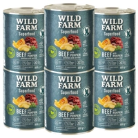 WILD FARM Superfood Beef (Wołowina z dynią, ziemniakami i natką pietruszki) 6x800g bezzbożowa karma dla psa