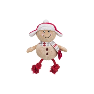 TRIXIE Ludzik z piernika, zabawka, dla psa, poliester/bawełna, 34 cm, z dźwiękiem, ze sznurem