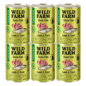 WILD FARM Premium Grain Free Lamb and Trout 6x400g  - bezzbożowa karma dla kota