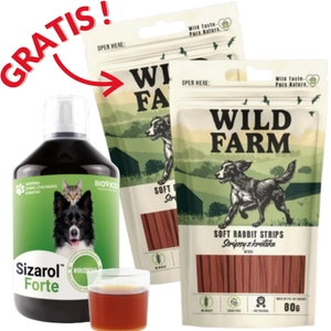 BIOVICO Sizarol Forte 500 ml+ GRATIS WILD FARM stripsy z królika 2x80g
