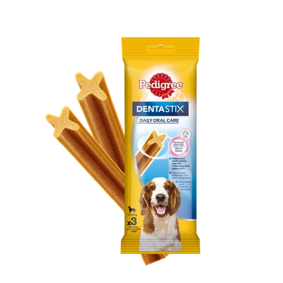 PEDIGREE DentaStix (średnie rasy) przysmak dentystyczny dla psów 3 szt. - 77g