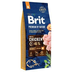 BRIT Premium By Nature Adult M 15kg / Opakowanie uszkodzone (5158,5172) !!!