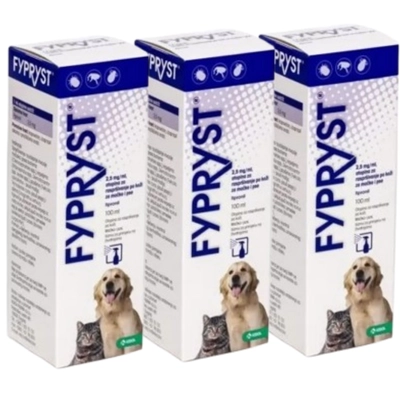KRKA Fypryst Spray dla psa i kota 3x100ml 