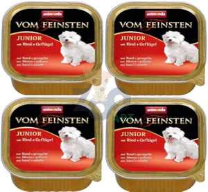 ANIMONDA Dog Vom Feinsten Junior smak: wołowina z drobiem 6 x 150g