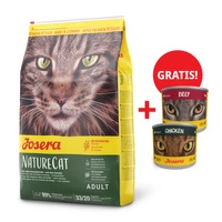 JOSERA NatureCat 10kg + 2x puszka 200g GRATIS!!