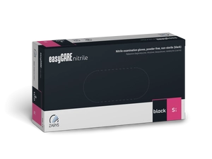 Rękawice nitrylowe bezpudrowe rozmiar S - czarne