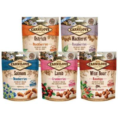 Carnilove Crunchy Snack Mix Smaków 5x200 g