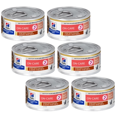 HILL'S PD Prescription Diet Feline On-Care Chicken&Vegatables Stews 6x82g