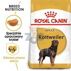 ROYAL CANIN Rottweiler Adult 12kg karma sucha dla psów dorosłych rasy rottweiler opakowanie uszkodzone (1517)