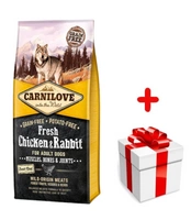 Carnilove Fresh Chicken Rabbit Adult 12 kg + niespodzianka dla psa GRATIS! 