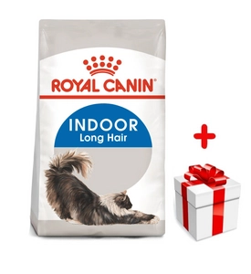 ROYAL CANIN  Indoor Long Hair 4kg karma sucha dla kotów dorosłych, długowłose, przebywających wyłącznie w domu + niespodzianka dla kota GRATIS!