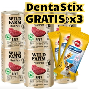 WILD FARM Pate Beef 6x800g bezglutenowa karma dla psa
