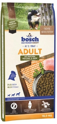 Bosch Adult Poultry & Millet, drób i proso (nowa receptura) 14kg\ Opakowanie uszkodzone (9402) !!! 