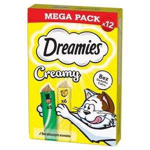 DREAMIES Creamy z serem i z kocimiętką 12x10g