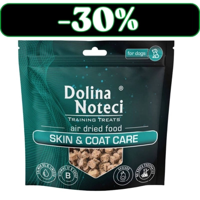 DOLINA NOTECI Training Treats Skin & Coat Care przysmaki treningowe dla psa 130g