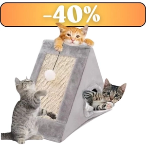 NUXIE® Domek z drapakiem dla kota 39cm