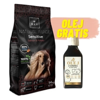 Rex Natural Range Sensitive Salmon & Potato 14kg + Olej z łososia GRATIS