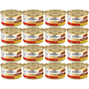 Purina Gourmet Gold z wołowiną i kurczakiem w sosie z pomidorami 48x85g