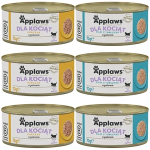 Applaws Cat Kitten dla kociąt Mix Smaków 6x70g 