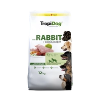 TROPIDOG Premium Adult medium & large breeds bogaty w królika i ryż 12kg  opakowanie uszkodzone (2059) 