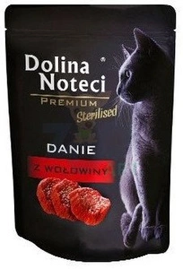 Dolina Noteci Premium danie dla kotów sterylizowanych z wołowiną 85g