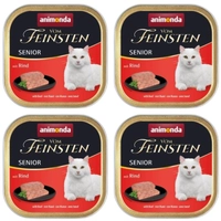 ANIMONDA Vom Feinsten Senior Cat smak: z wołowiną 6 x 100g