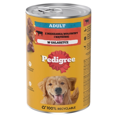 PEDIGREE Adult puszka 1200g - mokra karma pełnoporcjowa dla dorosłych psów, z wołowiną w galaretce