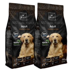 Rex Natural Range Adult Chicken & Rice 2x14kg