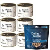 Dolina noteci Premium Perfect Care Allergy 6x185g + Training Treats Allergy 130g