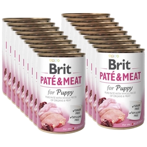 BRIT PATE & MEAT PUPPY 18x400g
