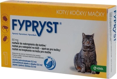 KRKA Fypryst Spot On Kot 50mg/0,5ml 1szt