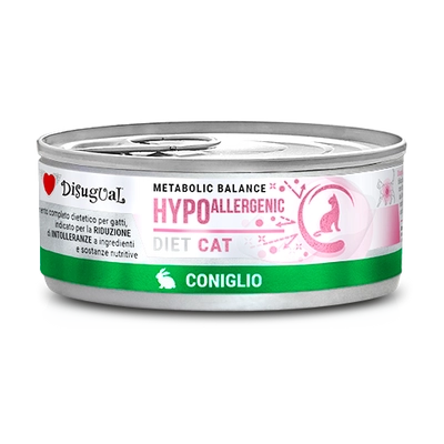 Disugual Karma mokra dla kota Weterynaryjna HYPOALLERGENIC Królik (dorosły) 85g