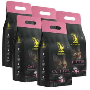 Cat Royale Baby Powder żwirek bentonitowy 25l (5x5l)