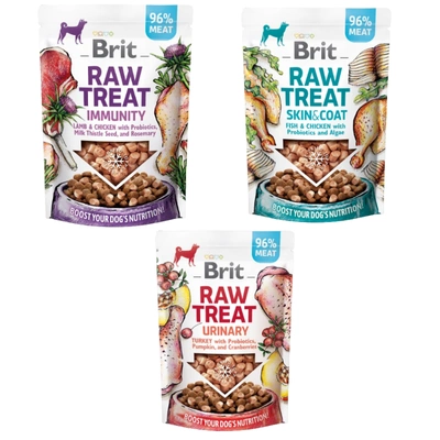 BRIT CARE Dog Raw Treat Mix Smaków 3x40g