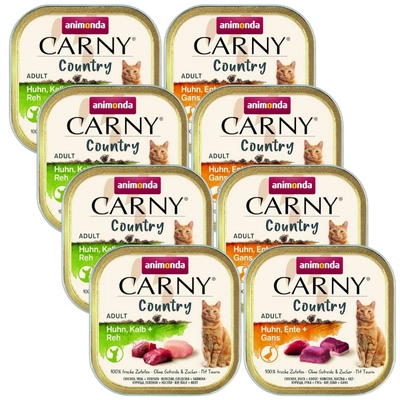 ANIMONDA Carny Country Mix Smaków 8x100g 