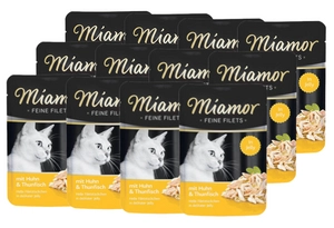 Miamor Feine Filets - mokra karma dla kota filety kurczaka z tuńczykiem 12x100g