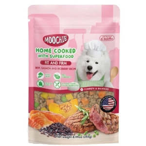 MOOCHIE HOME COOKED Fit and Firm - Beef, Salmon & Rice Berry 255g dla psa