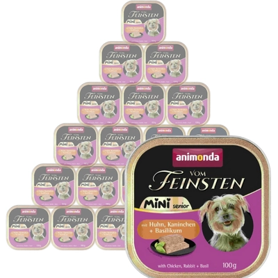 ANIMONDA Vom Feinsten mini senior kurczak/królik  32x100g
