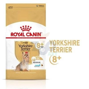 ROYAL CANIN Yorkshire Terrier Adult 8+ 3kg-karma sucha dla dojrzałych psów rasy yorkshire terrier, powyżej 8 roku życia opakowanie uszkodzone (2559)