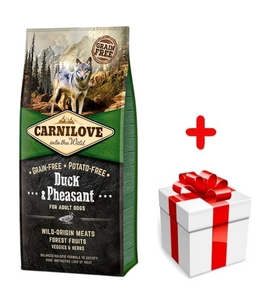 CARNILOVE Duck & Pheasant for Adult 12kg + niespodzianka dla psa GRATIS!