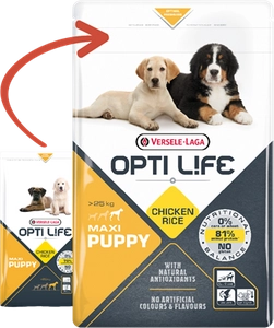 VERSELE-LAGA Opti Life Puppy Maxi 12,5kg + niespodzianka dla psa GRATIS!