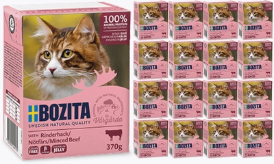 BOZITA Cat Siekana Wołowina W Galaretce 16 x 370g