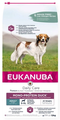 EUKANUBA-Adult Daily Care Mono-Protein duck-12kg \ Opakowanie uszkodzone (2010)