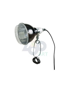 TRIXIE Lampa z klamrą zaciskową, czarna, z siatką ochronną, o 14cm/7cm, 75W