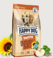 HAPPY DOG Natur- Croq wołowina i ryż 15kg / Opakowanie uszkodzone (2011) !!!