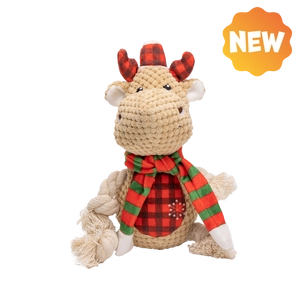 UNIQ PETS PLUSZOWA ZABAWKA DLA PSA SQUEAKIES rudolf z piszczałką 27x12x12cm