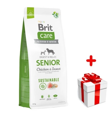 BRIT CARE Dog Sustainable Senior Chicken & Insect 12kg + niespodzianka dla psa GRATIS!