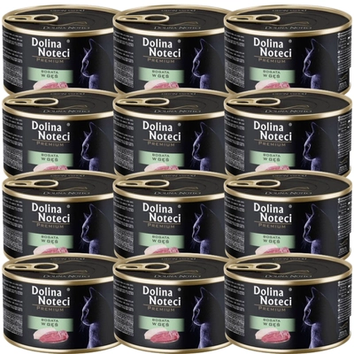 DOLINA NOTECI Premium dla kota bogata w gęś 12x185g