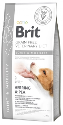 Brit gf veterinary diets dog Mobility 12kg / Opakowanie uszkodzone (959) !!! 
